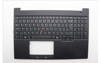 Lenovo 5M11P68422 C-Cover with keyboard, Czech Slovakian, Black, Backlight, WWAN, SIM, UK