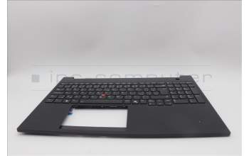 Lenovo 5M11P68422 C-Cover with keyboard, Czech Slovakian, Black, Backlight, WWAN, SIM, UK