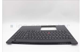Lenovo 5M11P68455 C-Cover with keyboard, Icelandic, Black, Backlight, WWAN, SIM, UK