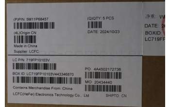 Lenovo 5M11P68457 C-Cover with keyboard, Italian, Black, Backlight, WWAN, SIM, UK