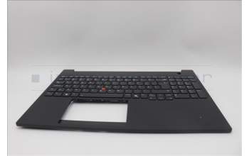 Lenovo 5M11P68809 C-Cover with keyboard, Portuguese, Black, Backlight, WWAN, SIM, UK