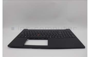 Lenovo 5M11P68821 C-Cover with keyboard, Slovenian, Black, Backlight, WWAN, SIM, UK