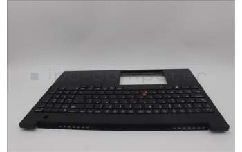 Lenovo 5M11P68833 C-Cover with keyboard, Swedish/Finnish, Black, Backlight, WWAN, SIM, UK