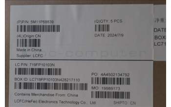 Lenovo 5M11P68839 C-Cover with keyboard, Switzerland, Black, Backlight, WWAN, SIM, UK