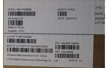 Lenovo 5M11P68868 MECH_ASM BL KB NP BK WW UKE LTN