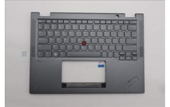 Lenovo 5M11P68929 C-Cover with keyboard, US English Euro, Grey, Backlight, US