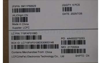 Lenovo 5M11P68929 C-Cover with keyboard, US English Euro, Grey, Backlight, US