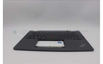 Lenovo 5M11P68987 C-Cover with keyboard, Portuguese, Grey, Backlight, UK