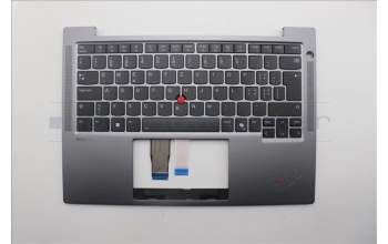 Lenovo 5M11P69350 C-Cover with keyboard, Switzerland, Black, Backlight, UK