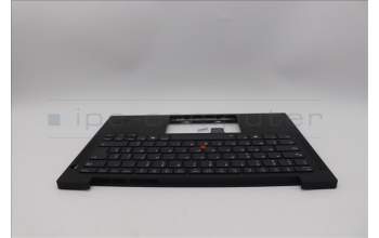 Lenovo 5M11P69378 C-Cover with keyboard, Belgian, Black, Backlight, UK