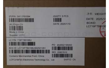 Lenovo 5M11P69394 C-Cover with keyboard, Czech Slovakian, Black, Backlight, UK