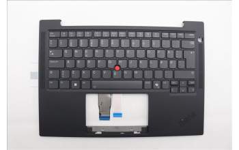 Lenovo 5M11P69398 C-Cover with keyboard, Danish, Black, Backlight, UK