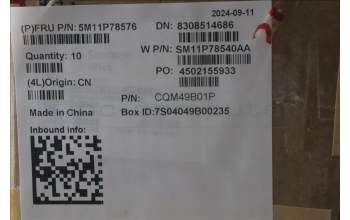 Lenovo 5M11P78576 Keyboard External,Italian,Backlight,w/Fingerprint Reader,w/Pen Holder,AI Copilot+CS24 Hot Key