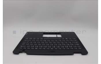 Lenovo 5M11P87781 C-Cover with keyboard, German, Black, Backlight, WLAN, UK