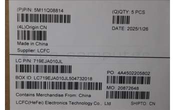 Lenovo 5M11Q08814 MECH_ASM FRU KB CCV SPA SRX UK BK,T