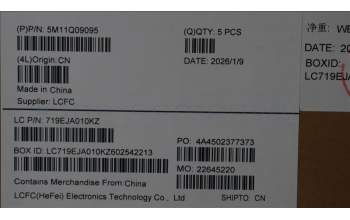 Lenovo 5M11Q09095 MECH_ASM FRU CCV FRA BL SRX UK BK,T