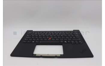 Lenovo 5M11Q25549 C-Cover with keyboard, Czech Slovakian, Black, WLAN, UK
