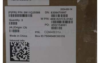 Lenovo 5M11Q25588 C-Cover with keyboard, US English Euro, Black, WLAN, US