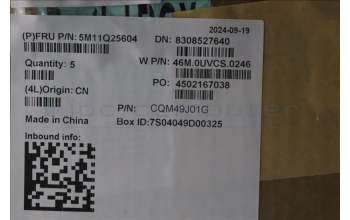 Lenovo 5M11Q25604 C-Cover with keyboard, Russian, Black, WLAN, US