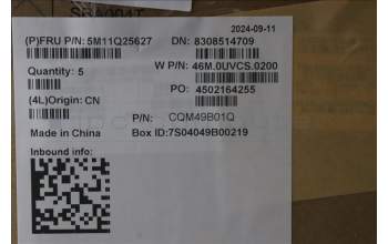 Lenovo 5M11Q25627 C-Cover with keyboard, Greek, Black, WLAN, US