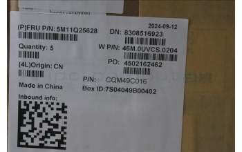 Lenovo 5M11Q25628 C-Cover with keyboard, Israel(Hebrew), Black, WLAN, US