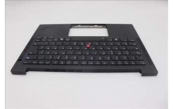 Lenovo 5M11Q25661 C-Cover with keyboard, German, Black, WLAN, UK