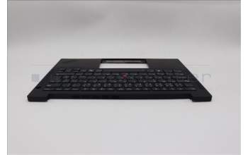 Lenovo 5M11Q25689 C-Cover with keyboard, Czech Slovakian, Black, WWAN, UK
