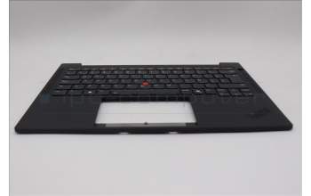 Lenovo 5M11Q25704 C-Cover with keyboard, Spanish LA, Black, WWAN, UK