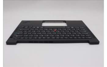 Lenovo 5M11Q25704 C-Cover with keyboard, Spanish LA, Black, WWAN, UK