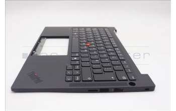 Lenovo 5M11Q25704 C-Cover with keyboard, Spanish LA, Black, WWAN, UK