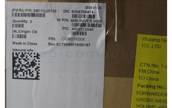 Lenovo 5M11Q25725 C-Cover with keyboard, Danish, Black, WWAN, UK