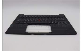 Lenovo 5M11Q25728 C-Cover with keyboard, US English Euro, Black, WWAN, US