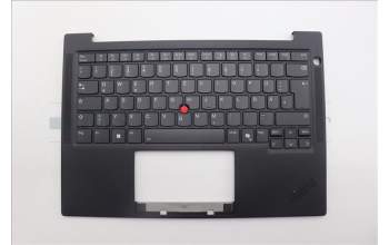 Lenovo 5M11Q25766 C-Cover with keyboard, German, Black, WWAN, UK