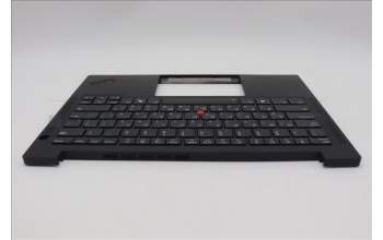 Lenovo 5M11Q25768 C-Cover with keyboard, Israel(Hebrew), Black, WWAN, US