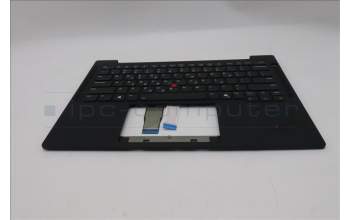 Lenovo 5M11Q53799 C-Cover with keyboard, Greek, Black, Backlight, US