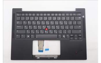 Lenovo 5M11Q53808 C-Cover with keyboard, Hebrew, Black, Backlight, US