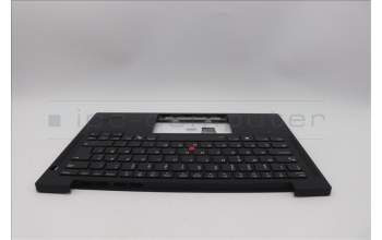 Lenovo 5M11Q53866 C-Cover with keyboard, Norwegian, Black, Backlight, UK