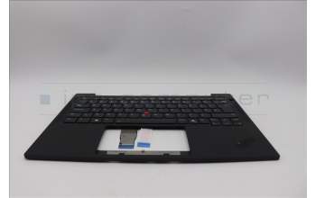Lenovo 5M11Q53965 C-Cover with keyboard, UK English, Black, Backlight, UK