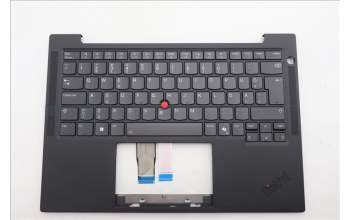 Lenovo 5M11Q54065 C-Cover with keyboard, Estonian, Black, Backlight, WWAN, UK