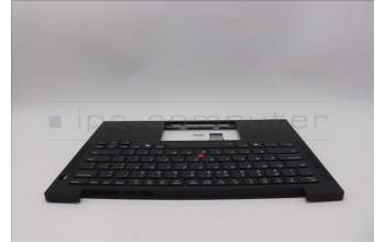 Lenovo 5M11Q54073 C-Cover with keyboard, US English Euro, Black, Backlight, WWAN, US