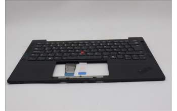 Lenovo 5M11Q54132 C-Cover with keyboard, Icelandic, Black, Backlight, WWAN, UK