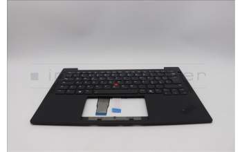 Lenovo 5M11Q54140 C-Cover with keyboard, Italian, Black, Backlight, WWAN, UK