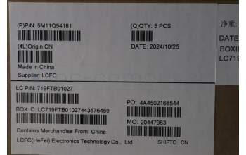 Lenovo 5M11Q54181 C-Cover with keyboard, Nordic, Black, Backlight, WWAN, UK