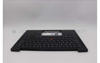 Lenovo 5M11Q54189 C-Cover with keyboard, Portuguese, Black, Backlight, WWAN, UK