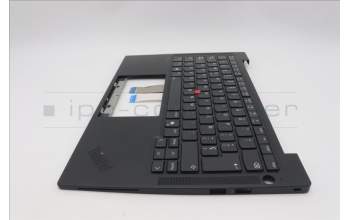 Lenovo 5M11Q54214 C-Cover with keyboard, Spanish, Black, Backlight, WWAN, UK