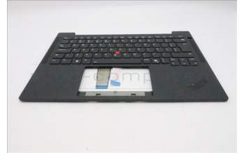 Lenovo 5M11Q54493 C-Cover with keyboard, Brazil Portuguese, Black, Backlight, UK