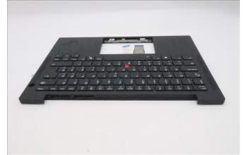 Lenovo 5M11Q54601 C-Cover with keyboard, Hungarian, Black, Backlight, UK