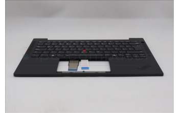 Lenovo 5M11Q54642 C-Cover with keyboard, Spanish LA, Black, Backlight, UK