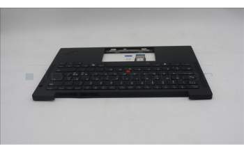 Lenovo 5M11Q54661 C-Cover with keyboard, Nordic, Black, Backlight, UK