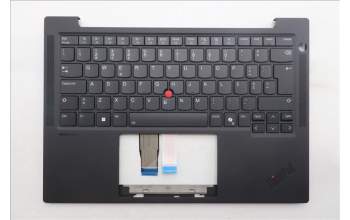 Lenovo 5M11Q54667 C-Cover with keyboard, Portuguese, Black, Backlight, UK